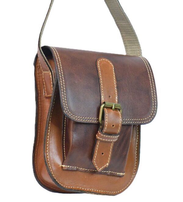 Morral pequeño de cuero  de vacuno - Imagen 5