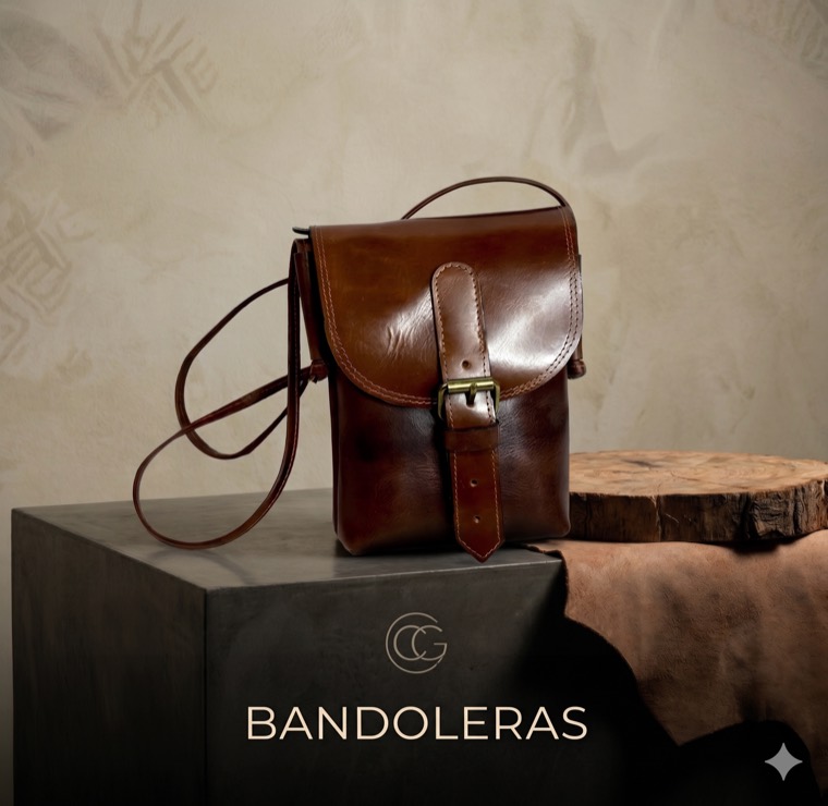 Bandoleras de cuero ligeras y versatiles