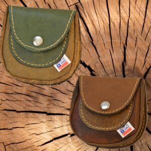 Monedero Cuero Chileno Broche Colores Nuevos