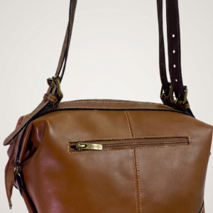 Bolso de Cuero con 4 Hebillas